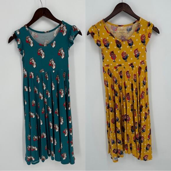 Bundle Posh Peanut Rosie Riveter Tiger Heart Cap Sleeve Ruffled Twirl Dress 10 - Picture 1 of 16